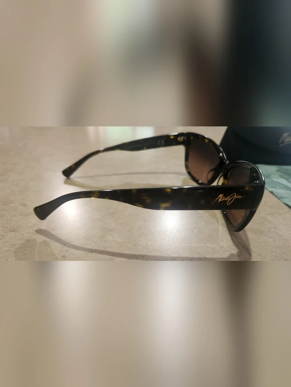 Maui Jim Black Gradient Lens Women's Sunglasses with Branded Case